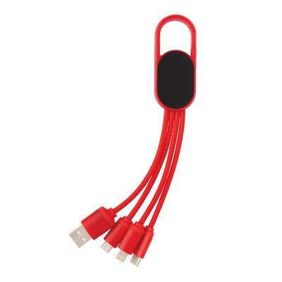 Kabel do ładowania 4 w 1 z karabińczykiem