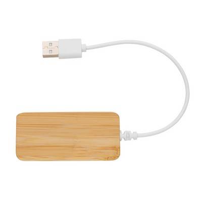 Bambusowy hub USB 2.0 z USB C