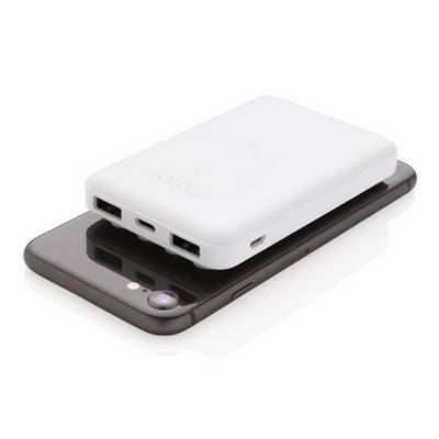 Bezprzewodowy power bank 5000 mAh z przyssawkami