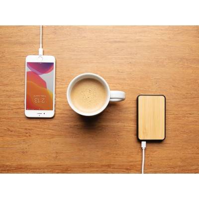 Bambusowy power bank 5000 mAh