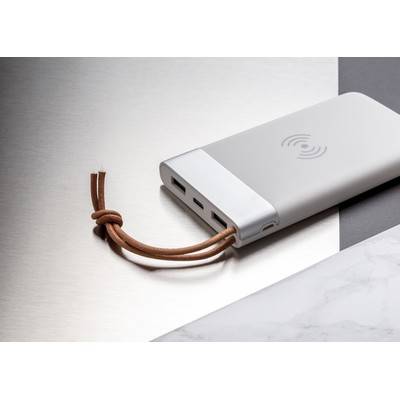 Bezprzewodowy power bank 8000 mAh, ładowarka bezprzewodowa 5W Aria