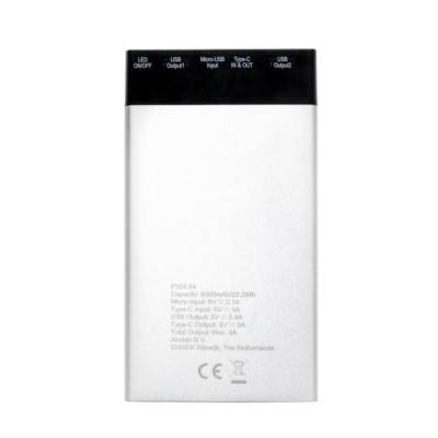 Power bank 6000 mAh z cyfrowym wyświetlaczem