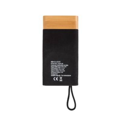 Power bank 5000 mAh, ładowarka bezprzewodowa Bamboo X