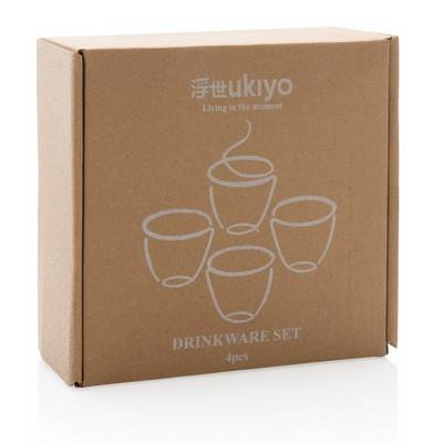 Zestaw kubków 120 ml Ukiyo, 4 el.