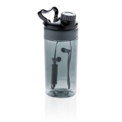 Szczelna butelka sportowa 500 ml, bezprzewodowe słuchawki
