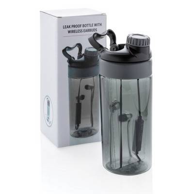 Szczelna butelka sportowa 500 ml, bezprzewodowe słuchawki