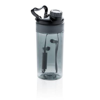 Szczelna butelka sportowa 500 ml, bezprzewodowe słuchawki