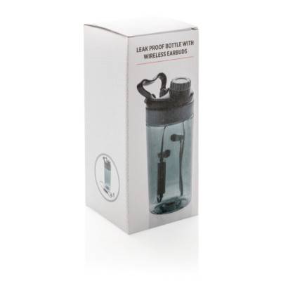 Szczelna butelka sportowa 500 ml, bezprzewodowe słuchawki