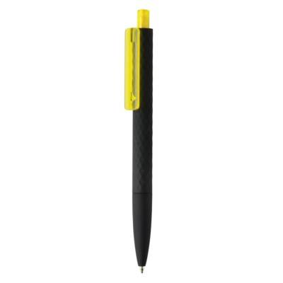 Delikatny w dotyku, czarny długopis X3