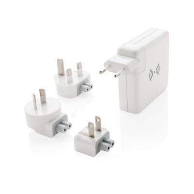 Adapter podróżny, bezprzewodowy power bank 5W