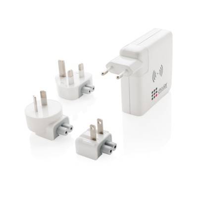 Adapter podróżny, bezprzewodowy power bank 5W