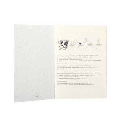 Notatnik A6, papier z nasionami